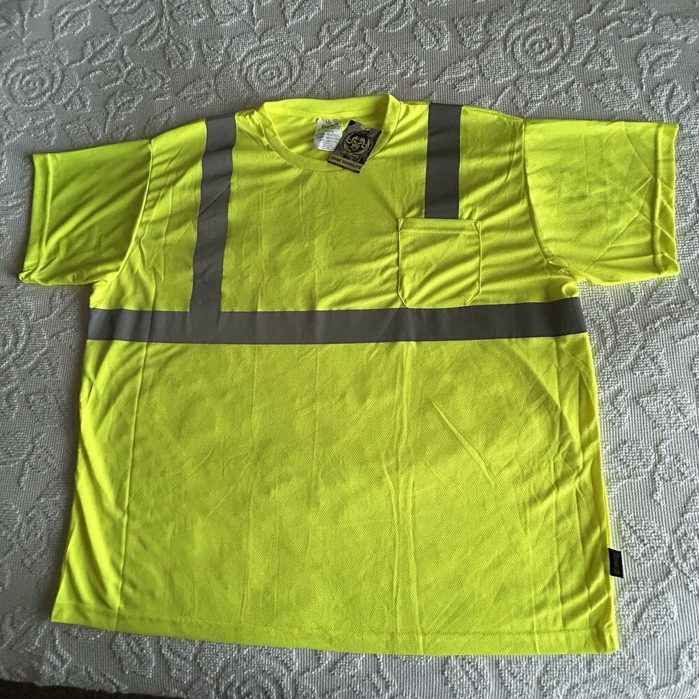 Occunomix 4X Yellow T-Shirt ANSI 107-2015 Type R Class 2 Short Sleeve Polyester